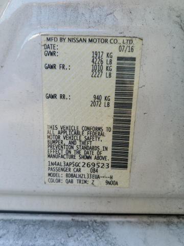 1N4AL3AP5GC269523 Nissan ALTIMA 2.5