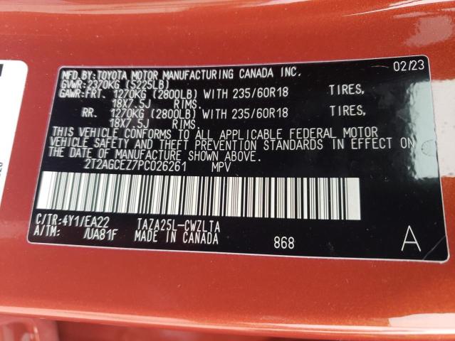 2023 LEXUS NX 350 2T2AGCEZ7PC026261