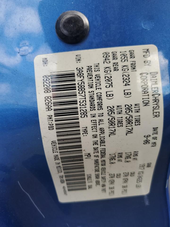 3A8FY58B57T531285 2007 Chrysler Pt Cruiser Touring