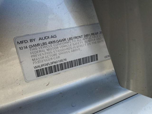 Седани AUDI A4 2015 Сріблястий