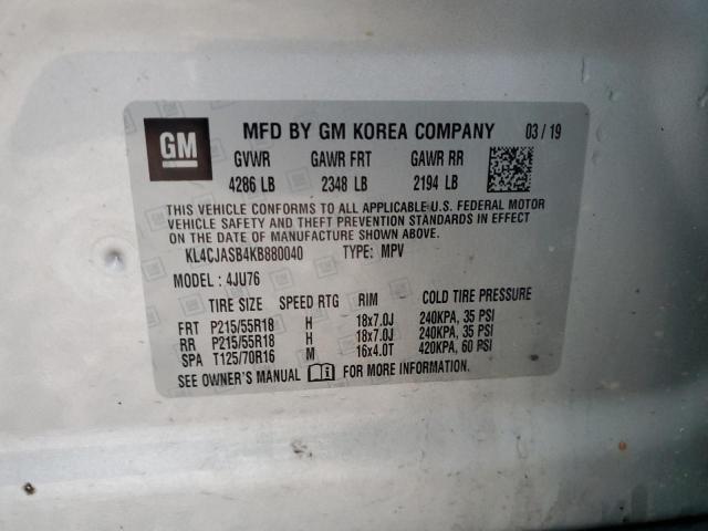 KL4CJASB4KB880040 | 2019 BUICK ENCORE PRE