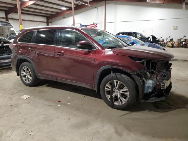 VIN 5TDJKRFHXES044608 2014 Toyota Highlander, Xle no.4