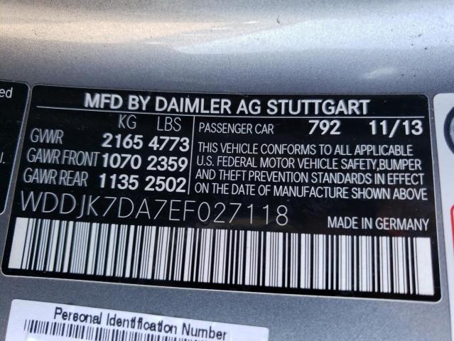 WDDJK7DA7EF027118 Mercedes-Benz SL 550