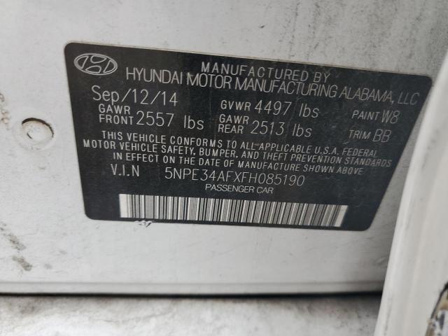 5NPE34AFXFH085190 | 2015 HYUNDAI SONATA SPO