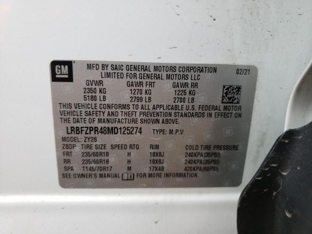 LRBFZPR48MD125274 Buick Envision Essence