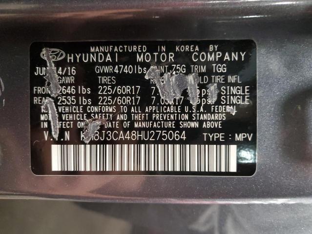 2017 HYUNDAI TUCSON LIM - KM8J3CA48HU275064