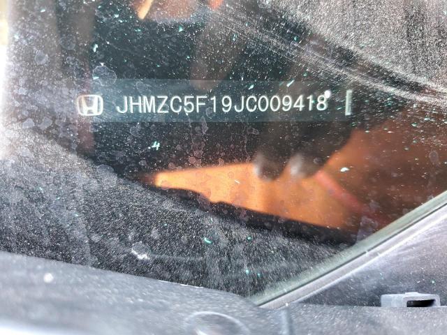 2018 HONDA CLARITY - JHMZC5F19JC009418