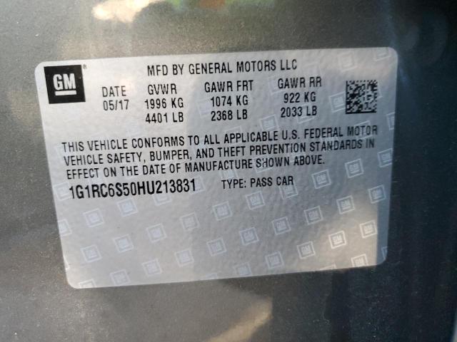 VIN 1G1RC6S50HU213831 2017 Chevrolet Volt, LT no.12