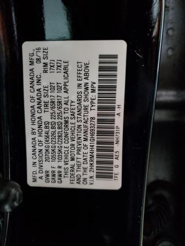 VIN 2HKRM4H41GH693278 2016 HONDA CRV no.12