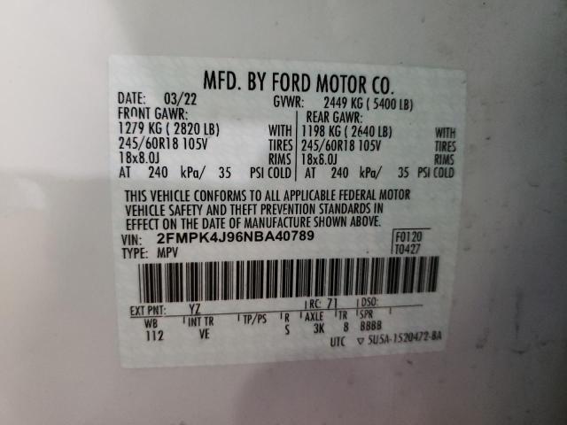 2FMPK4J96NBA40789 2022 FORD EDGE - Image 14