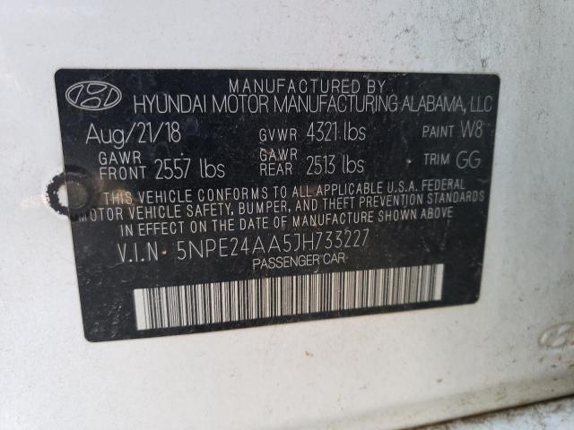 5NPE24AA5JH733227 Hyundai SONATA ECO