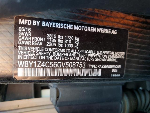 WBY1Z4C56GV508753 BMW I3 REX