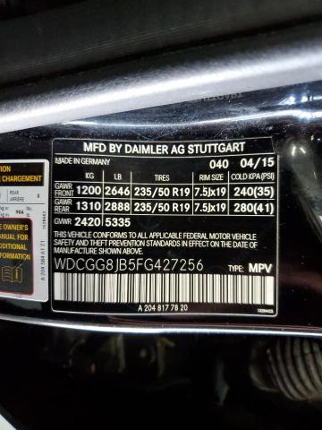 WDCGG8JB5FG427256 Mercedes-Benz Glk 350 4matic