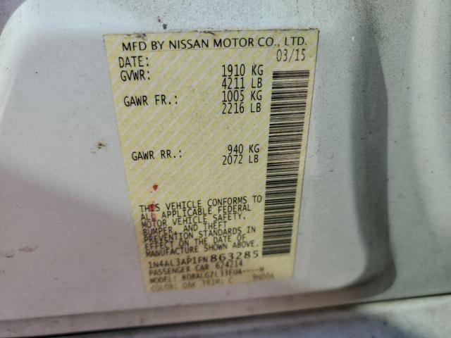 2015 NISSAN ALTIMA 2.5 - 1N4AL3AP1FN863285