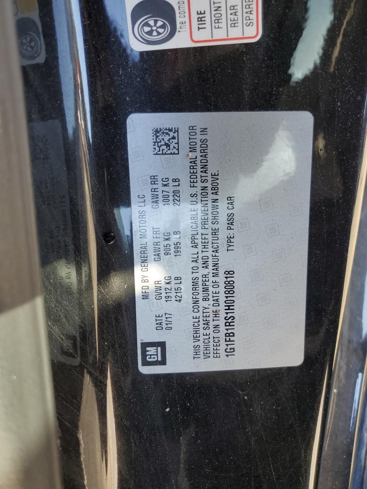 1G1FB1RS1H0180818 CHEVROLET CAMARO 2017