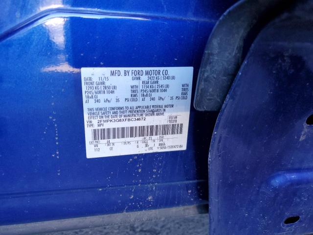 2FMPK3G8XFBC34672 Ford EDGE SE
