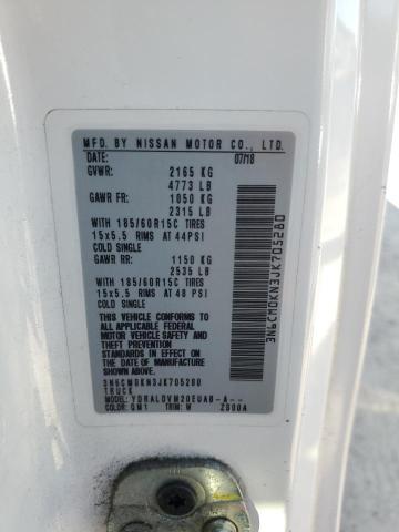 3N6CM0KN3JK705280 Nissan NV200 2.5S