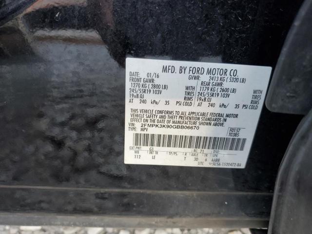 2FMPK3K90GBB06670 Ford Edge Titanium