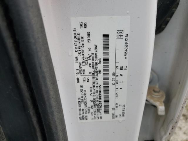 1FT7W2BT1KED09322 | 2019 Ford f250 super duty