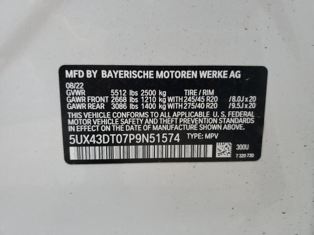 2023 BMW X4 M40I - 5UX43DT07P9N51574