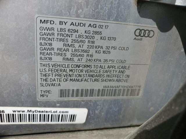 VIN WA1AHAF70HD047776 2017 Audi Q7, Premium no.13