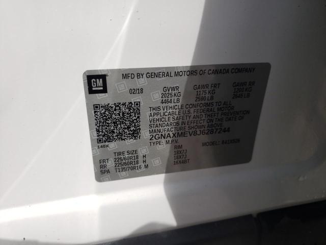 2018 CHEVROLET EQUINOX PR - 2GNAXMEV8J6287244