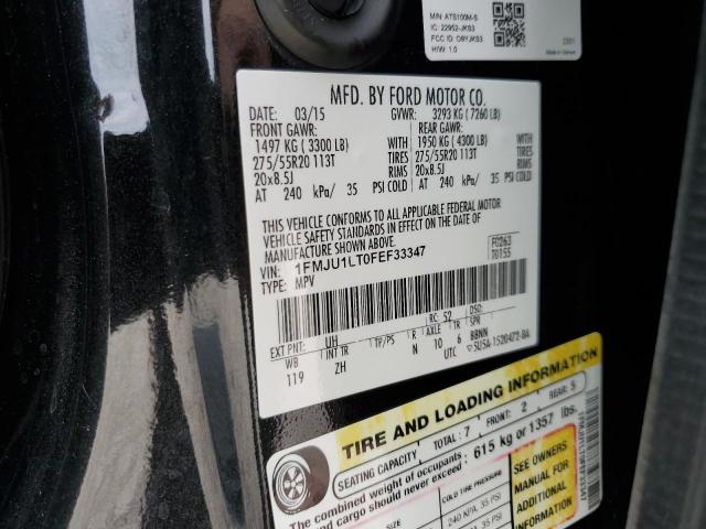 1FMJU1LT0FEF33347 Ford Expedition Platinum