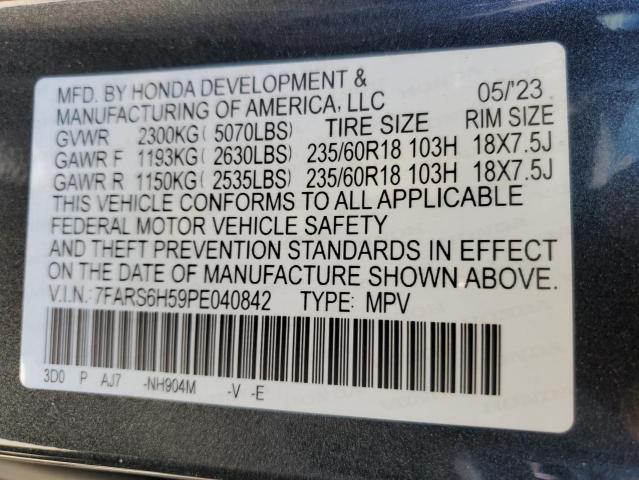 2023 HONDA CR-V SPORT - 7FARS6H59PE040842