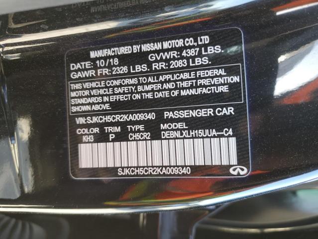 2019 INFINITI QX30 LUXE SJKCH5CR2KA009340