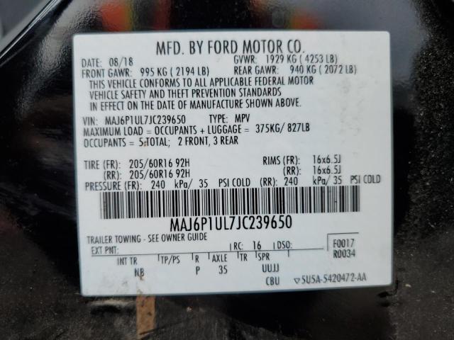 2018 FORD ECOSPORT S - MAJ6P1UL7JC239650