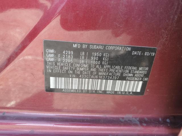 2019 SUBARU IMPREZA LI - 4S3GTAU61K3734707