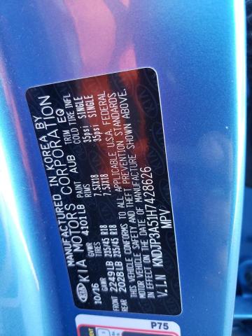KNDJP3A51H7428626 KIA SOUL +