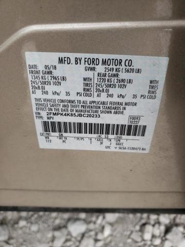 2FMPK4K85JBC20233 Ford Edge Titanium