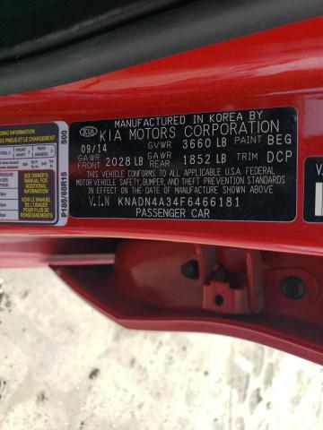 KNADN4A34F6466181 KIA RIO EX