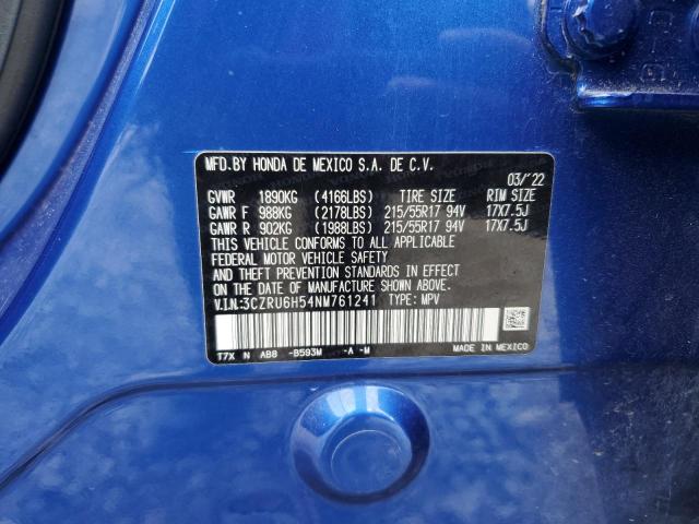 3CZRU6H54NM761241 Honda HR-V EX