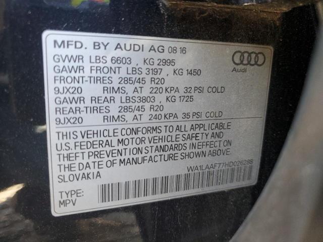 WA1LAAF77HD026288 2017 AUDI Q7, photo no. 13