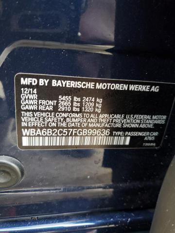 VIN WBA6B2C57FGB99636 2015 BMW 6 Series, 650 I Gran... no.13