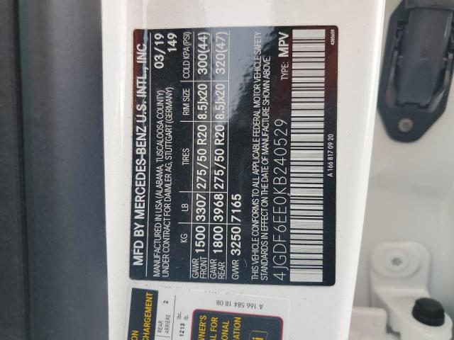 4JGDF6EE0KB240529 Mercedes-Benz Gls 450 4matic