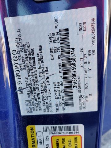 3FA6P0G75GR305244 Ford FUSION S