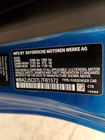 VIN WBA2J5C07L7F81572 2020 BMW 2 Series, M240I no.12