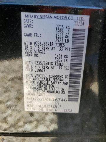 2015 NISSAN PATHFINDER - 5N1AR2MN9FC616746