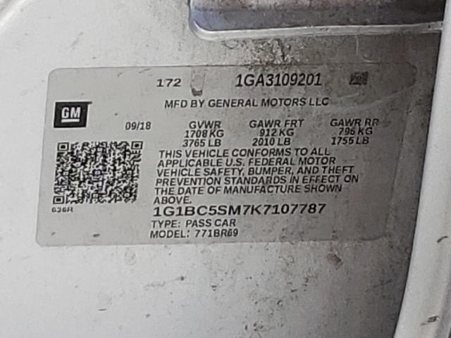 1G1BC5SM7K7107787 Chevrolet CRUZE LS