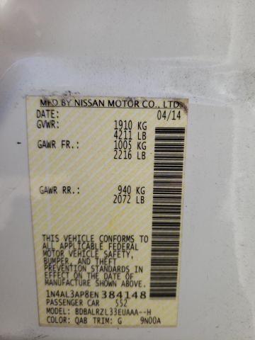1N4AL3AP8EN384148 Nissan ALTIMA 2.5