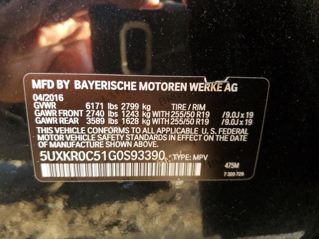5UXKR0C51G0S93390 2016 BMW X5, photo no. 13