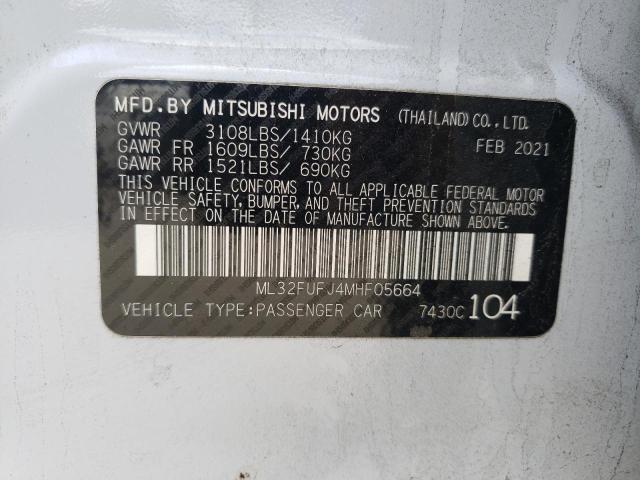 ML32FUFJ4MHF05664 | 2021 MITSUBISHI MIRAGE G4