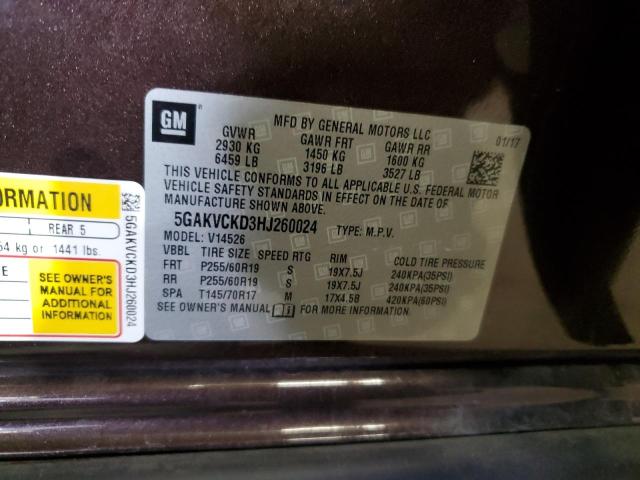 5GAKVCKD3HJ260024 Buick Enclave