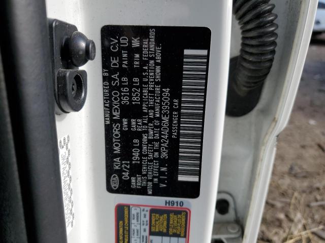 3KPA24AD6ME395094 KIA RIO LX