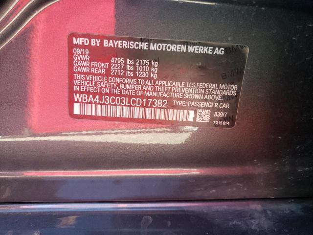 WBA4J3C03LCD17382 BMW 430xi Gran Coupe