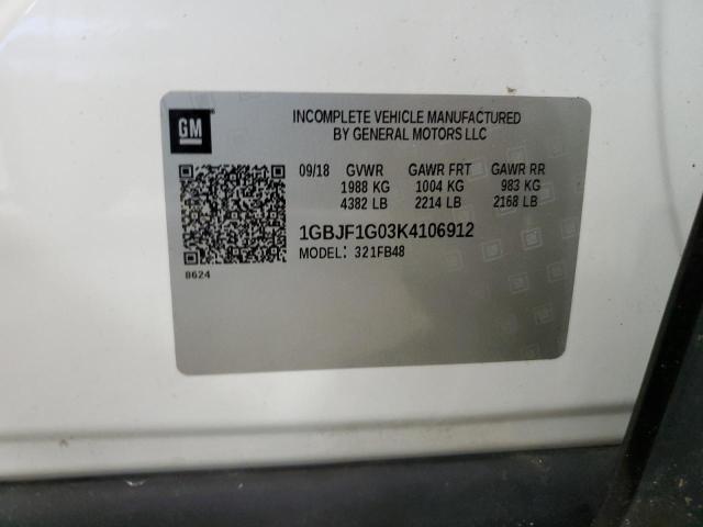 2019 CHEVROLET BOLT EV - 1GBJF1G03K4106912