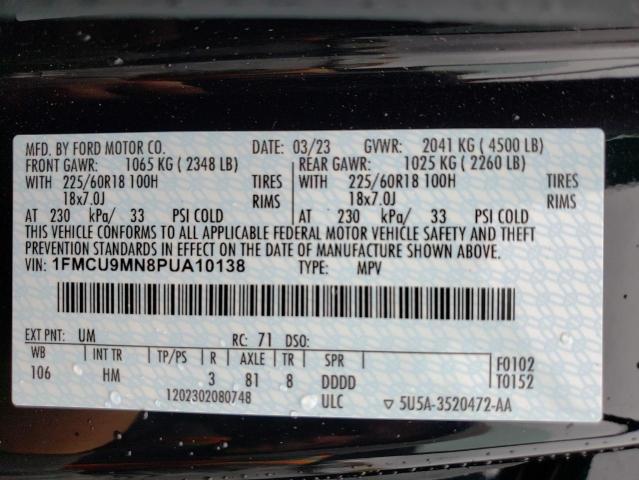 2023 FORD ESCAPE ST 1FMCU9MN8PUA10138